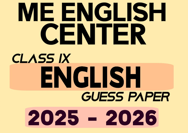 Class 9 English Guess paper 