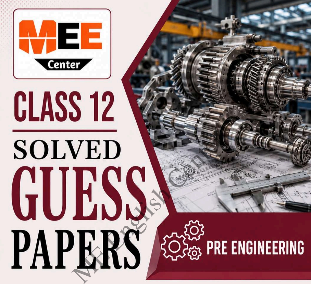 Class 12 Solved Pre Engineering Guess paper 