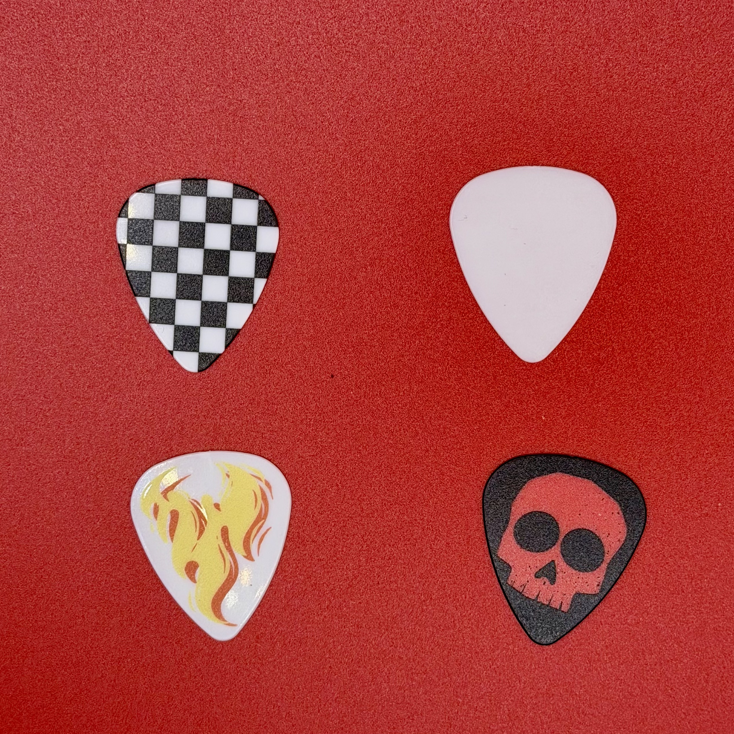 ABS Plastic Guitar Picks 0.71mm Medium (White)