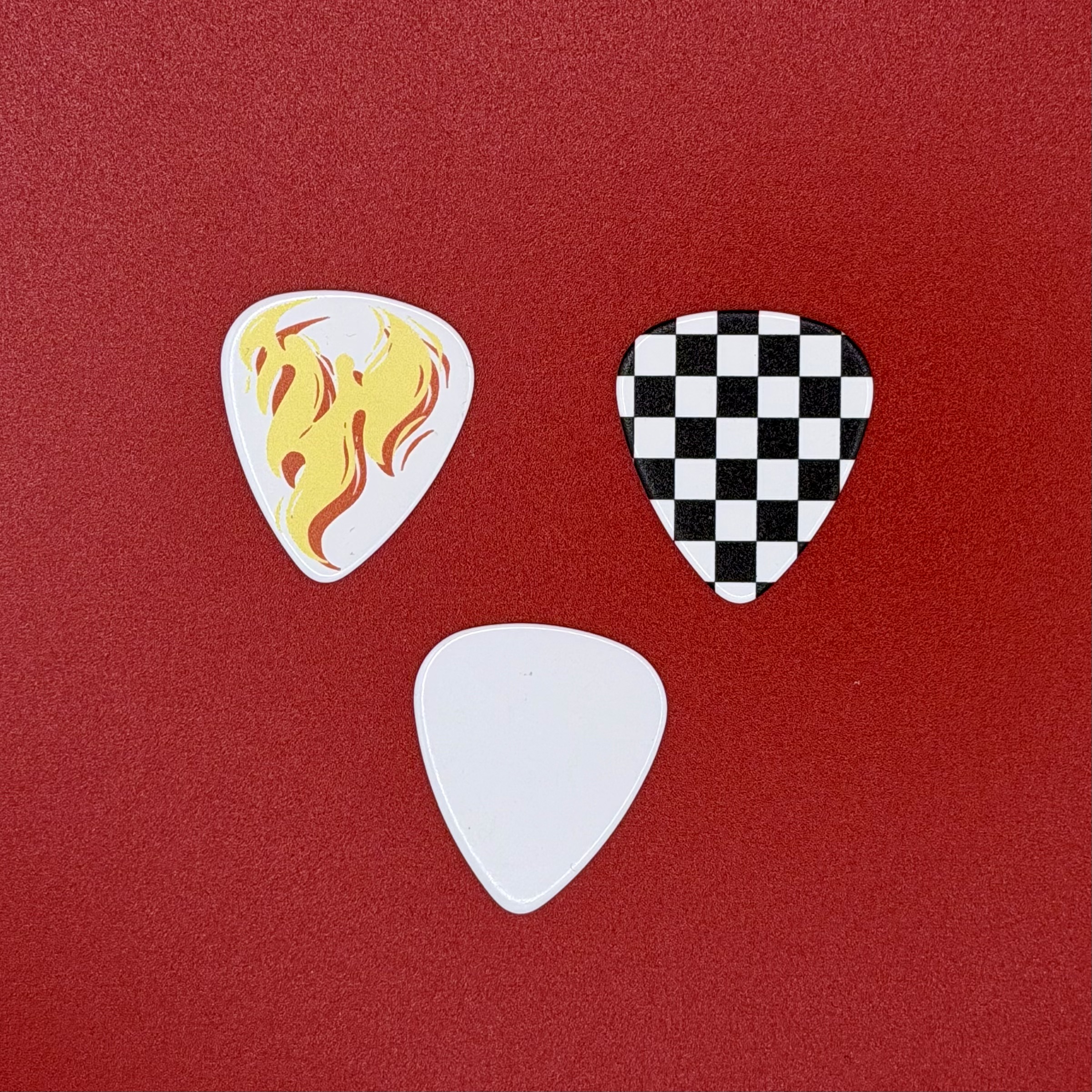 Plain White Guitar Picks (20-Pack)