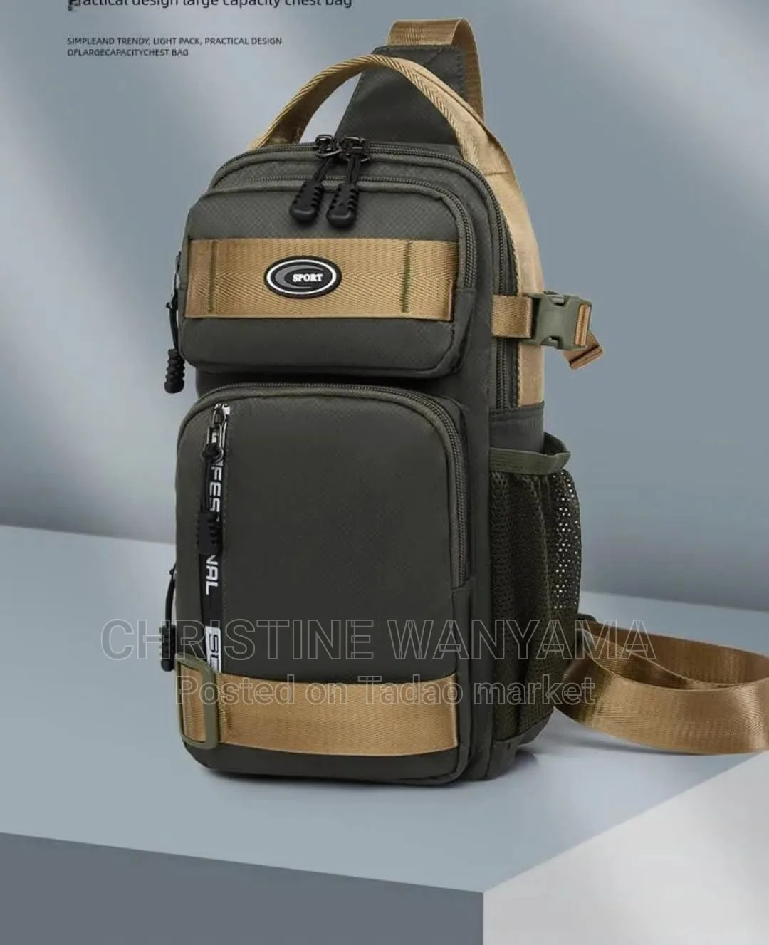 Men's high capacity chest bag 3