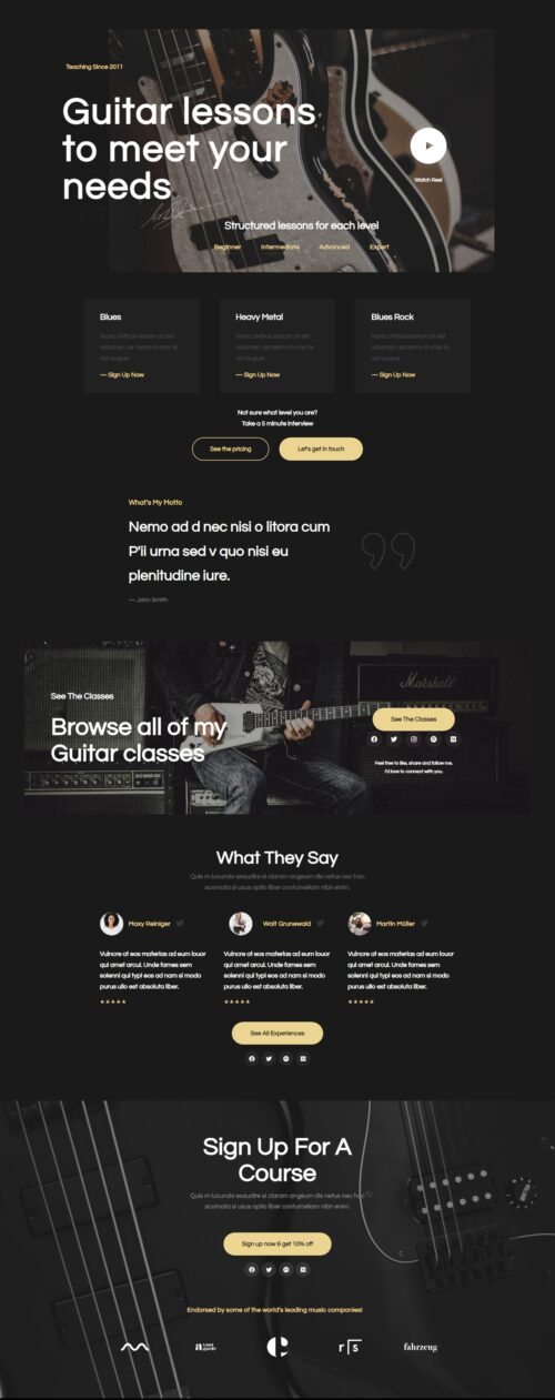 Music Lessons Home 1