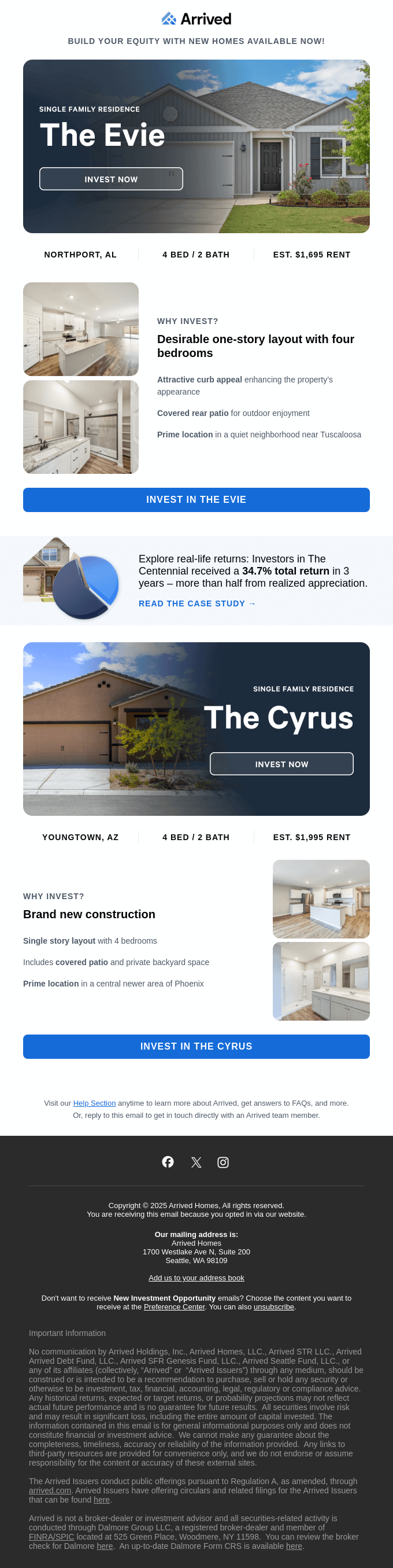 New Properties Are Available Now