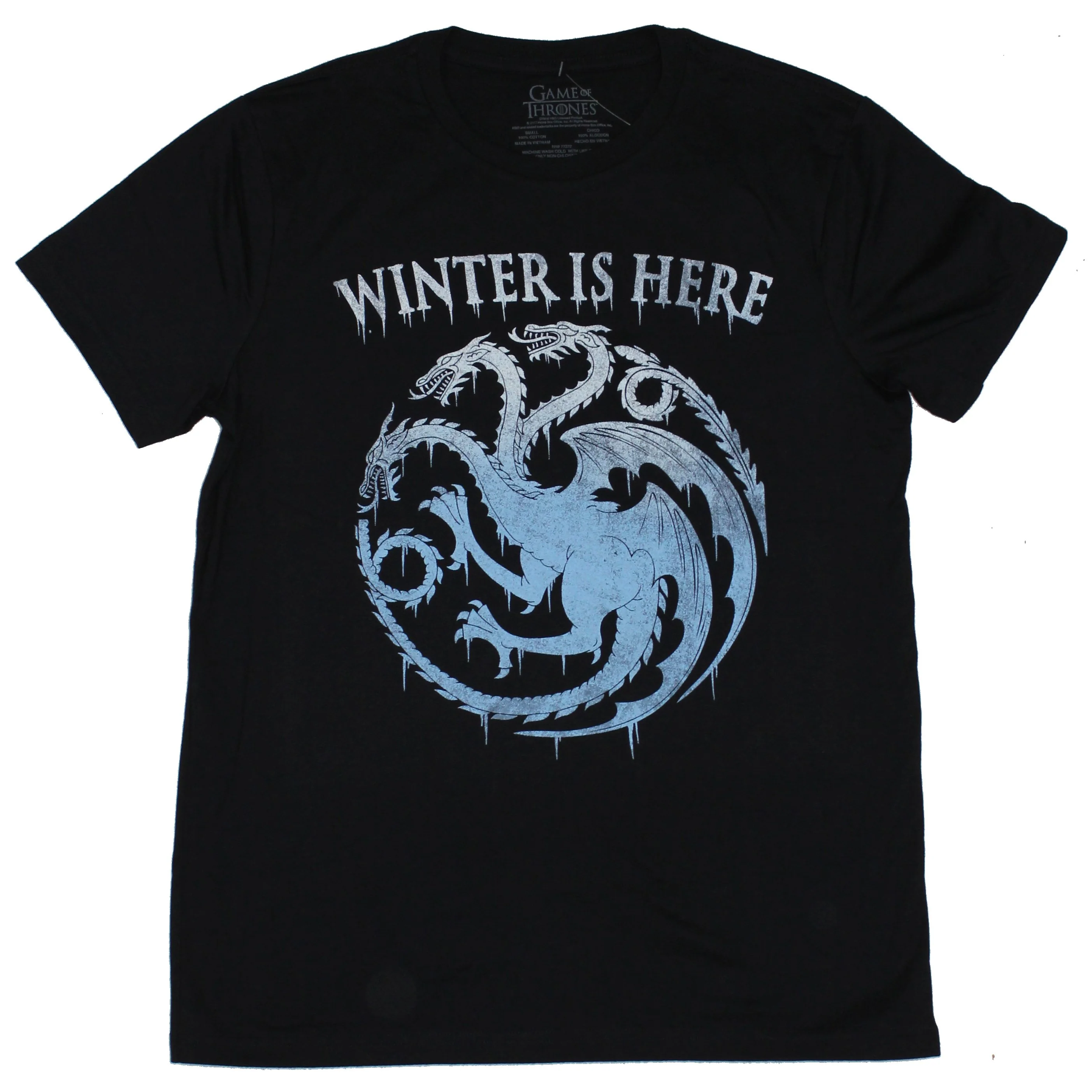 Game Of Thrones Graphic Black Tee image