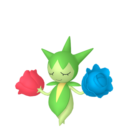 Roselia - Grass/Poison type Pokemon from Pokemon Platinum with stats, moves, and evolution data
