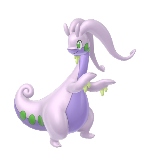 Goodra - Dragon type Pokemon from Pokemon Sword and Shield with stats, moves, and evolution data