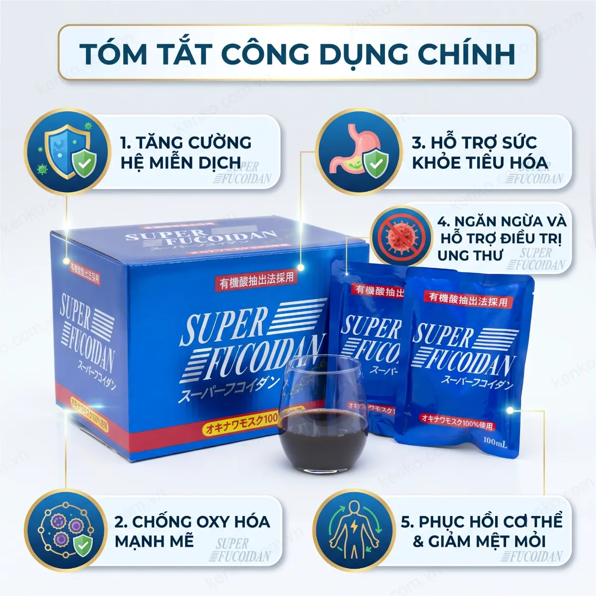 Super Fucoidan 30 túi hàng Xuất Khẩu độc quyền - Hình ảnh 3