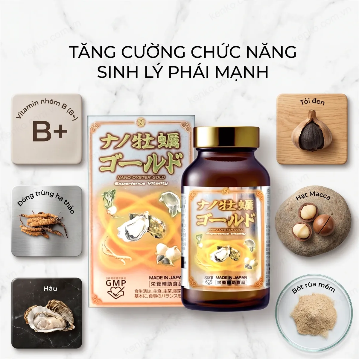 Viên uống Nano Hàu Gold 5 in 1 hộp 120 viên - Hình ảnh 4