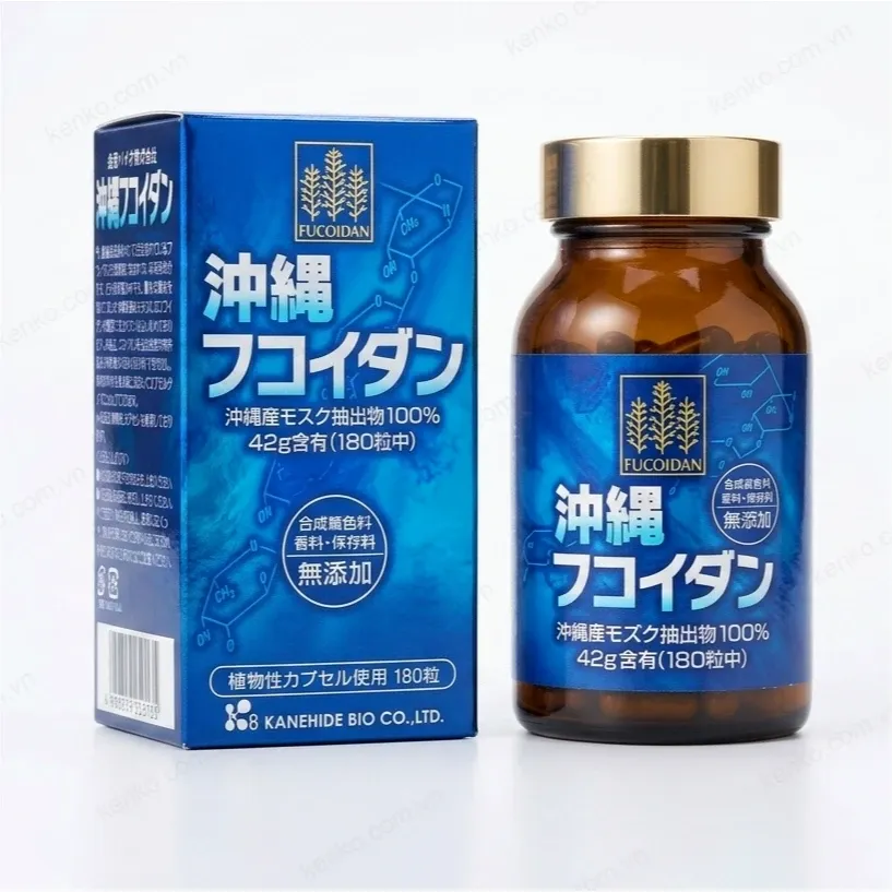 Fucoidan Okinawa 180 viên (Fucoidan Xanh) - Hàng Xuất Khẩu