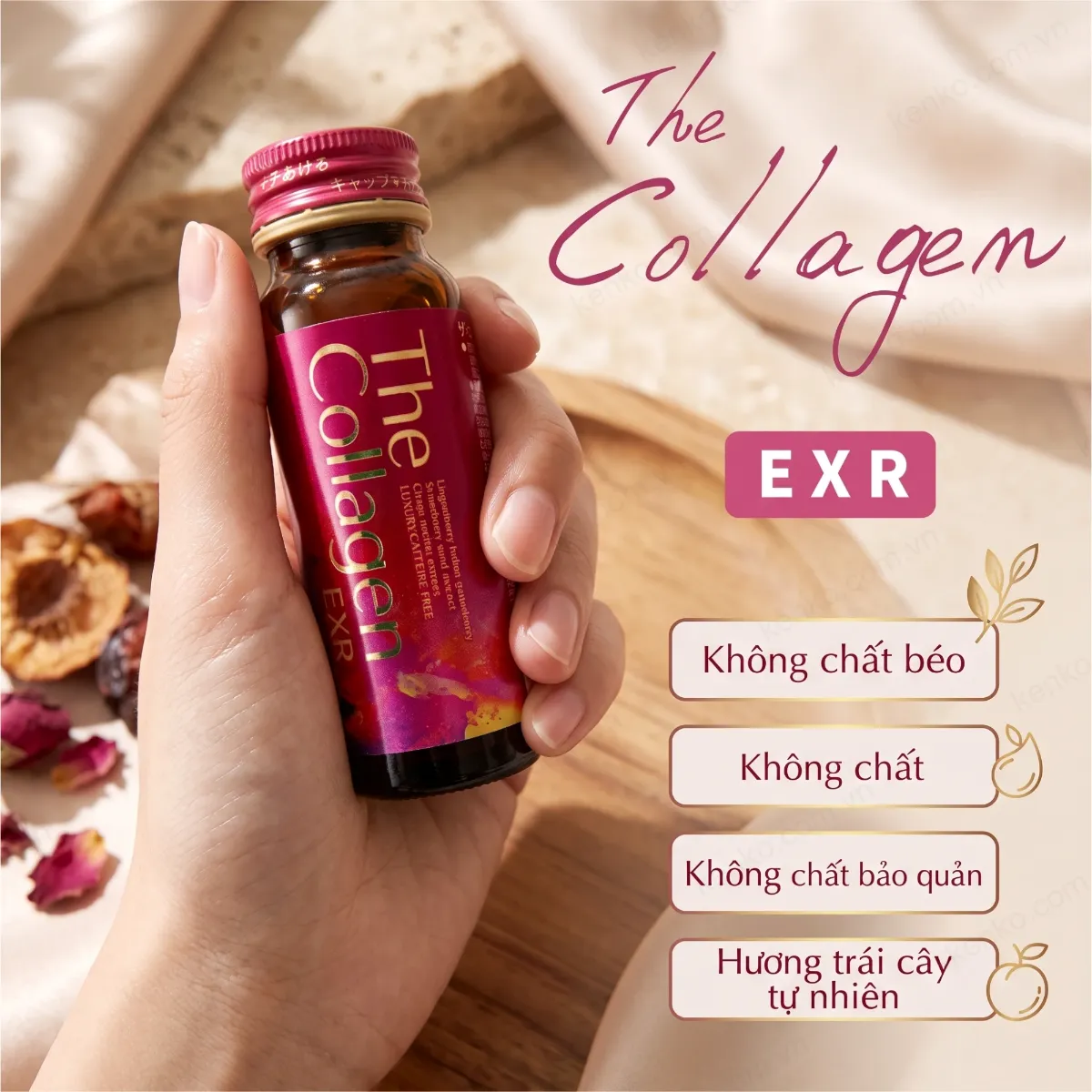 Nước uống Shiseido The Collagen EXR dạng nước (50ml x 10 Lọ) - Hình ảnh 2
