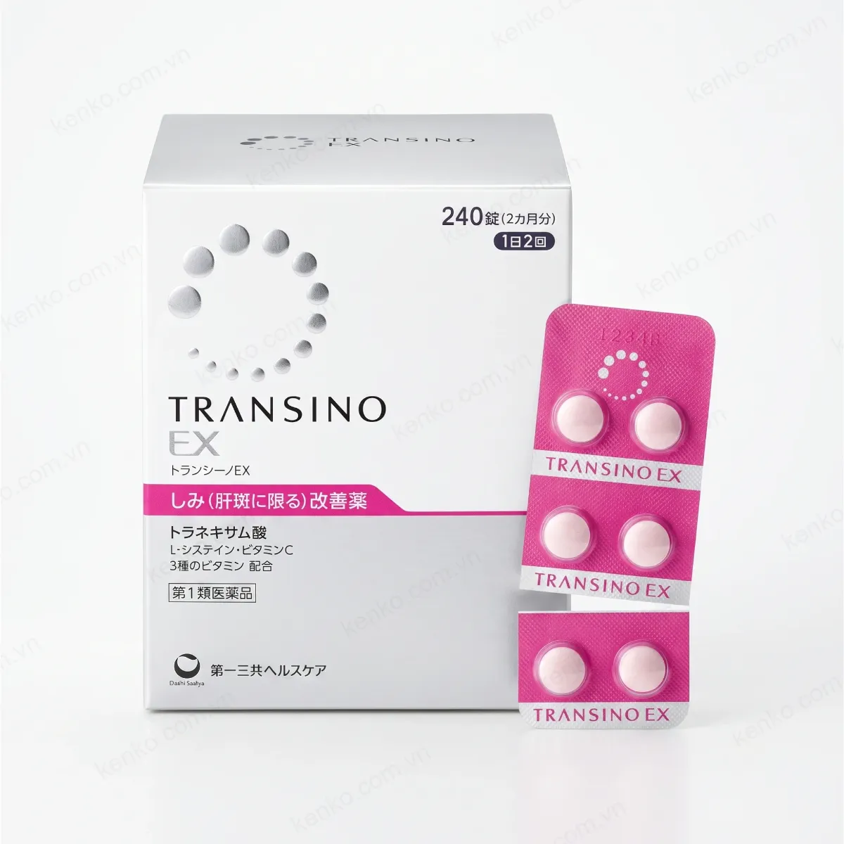 Viên uống giảm nám Transino Nhật Bản 240 viên