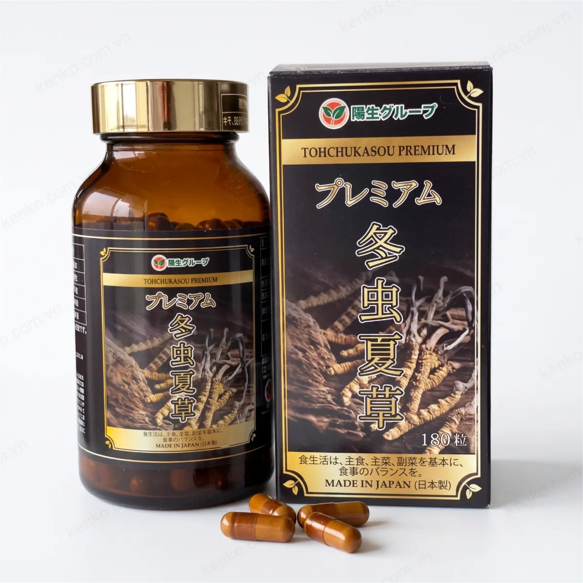 Đông Trùng Hạ Thảo Tohchukasou Premium Yo Group 180 viên