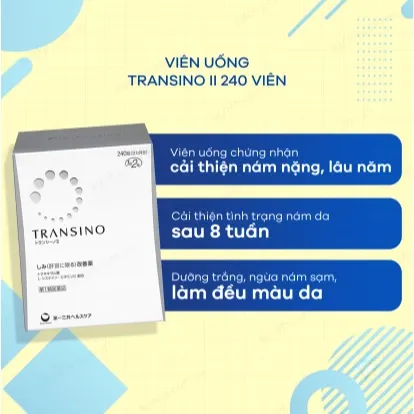 Viên uống giảm nám Transino Nhật Bản 240 viên - Hình ảnh 2