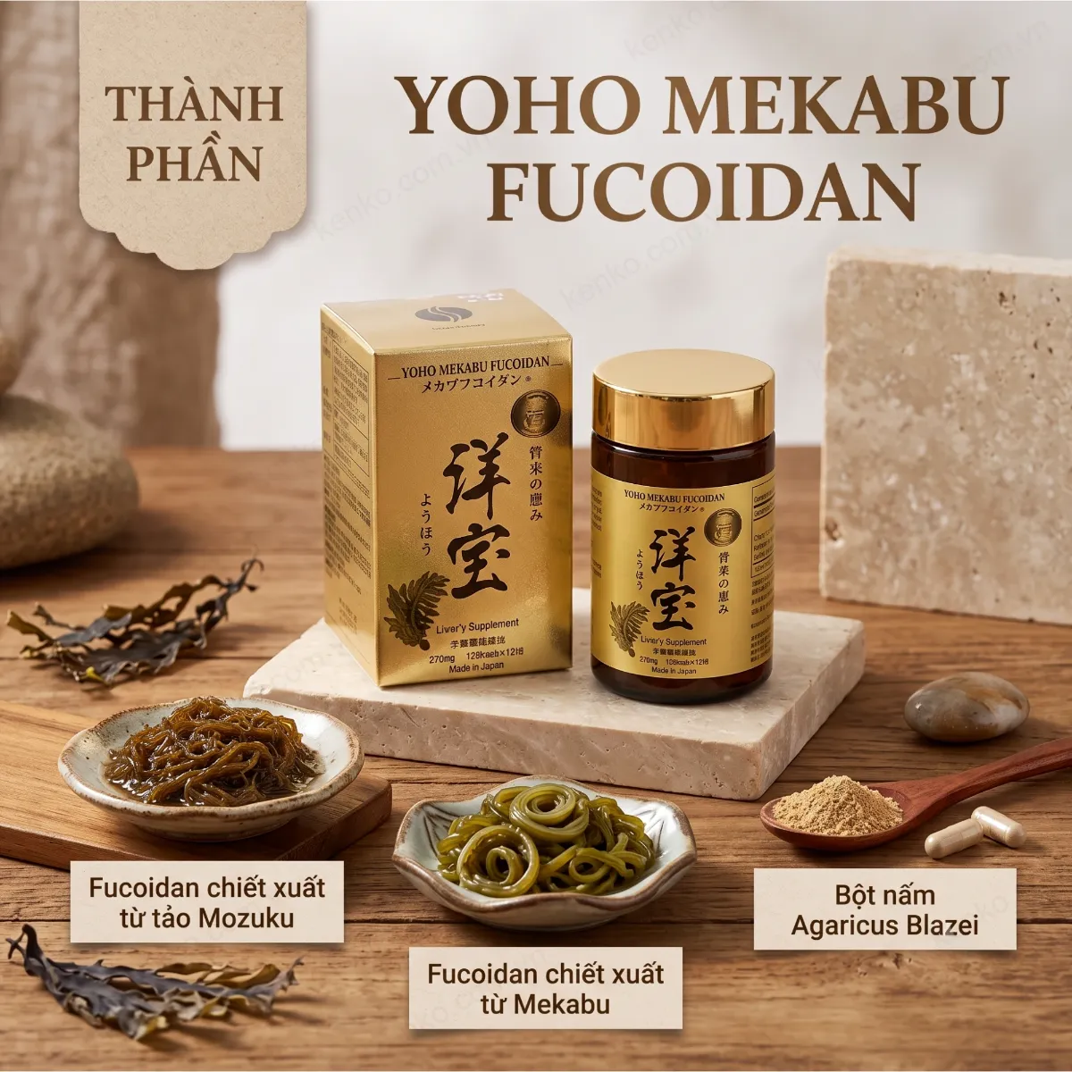 Yoho Mekabu Fucoidan 120 viên - Hình ảnh 3