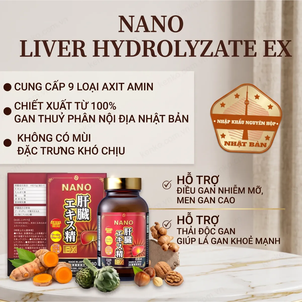 Giải Độc Gan Nano Liver Hydrolyzate EX 330 viên - Hình ảnh 5
