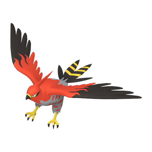Talonflame - Fire/Flying type Pokemon from Pokemon Sword and Shield with stats, moves, and evolution data