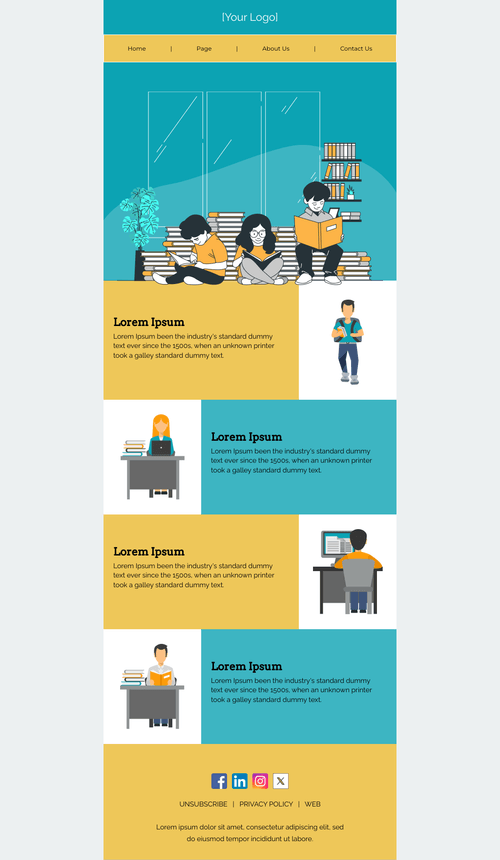 Education Infographic Email Template