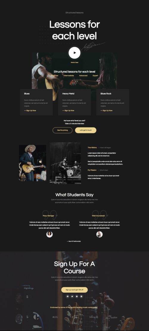 Music Lessons Home 2