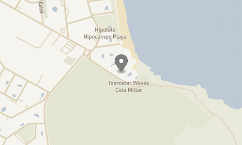 Lokation for Hotel Iberostar Cala Millor - Voksenhotel 16+
