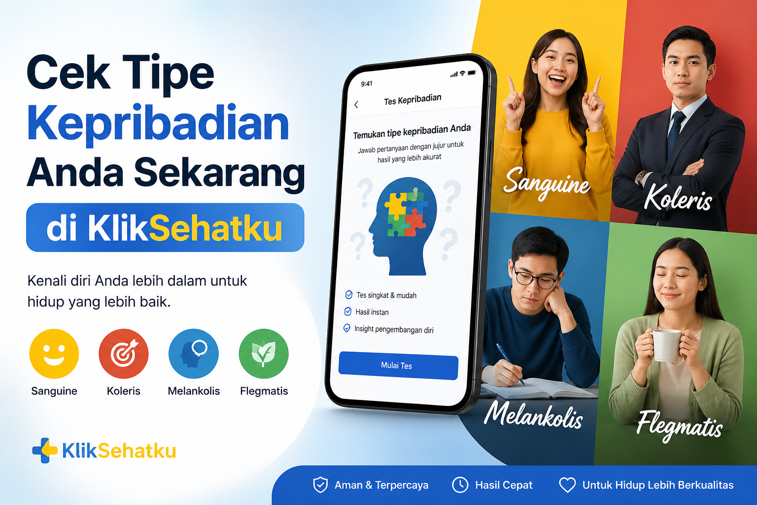 Cek Tipe Kepribadian Anda Sekarang di KlikSehatku   