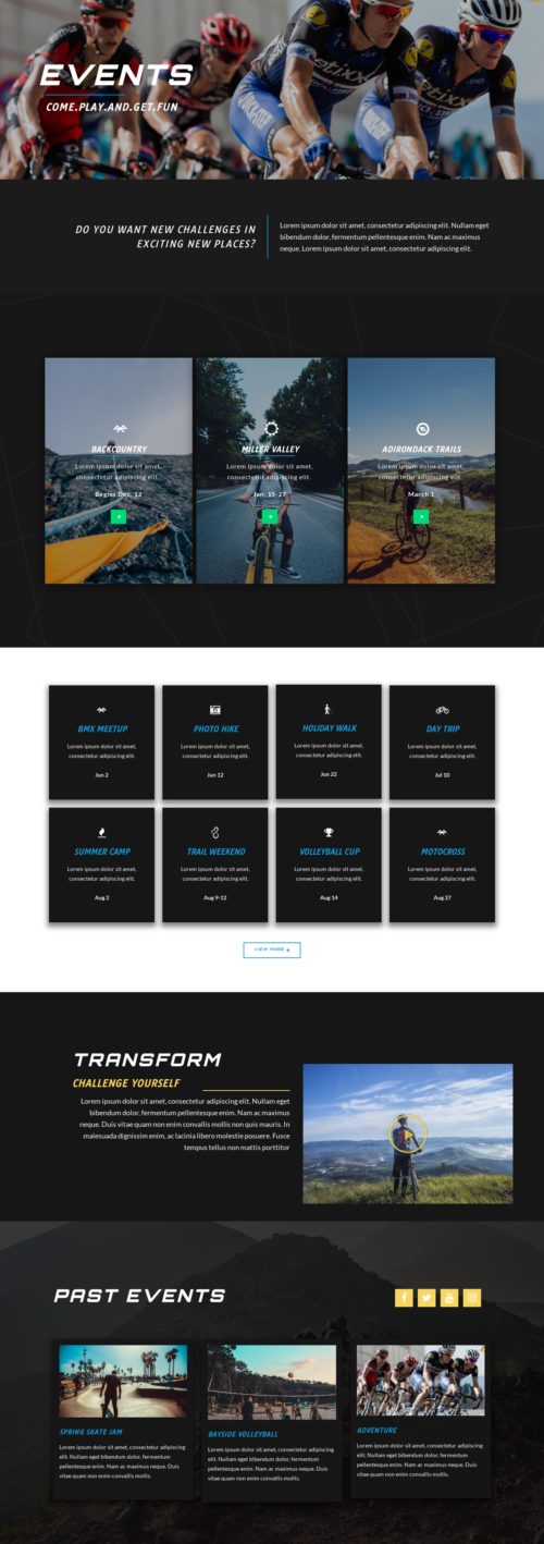 Extreme Sport Events