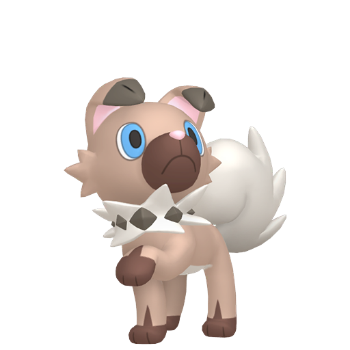Rockruff - Rock type Pokemon from Pokemon Sword and Shield with stats, moves, and evolution data