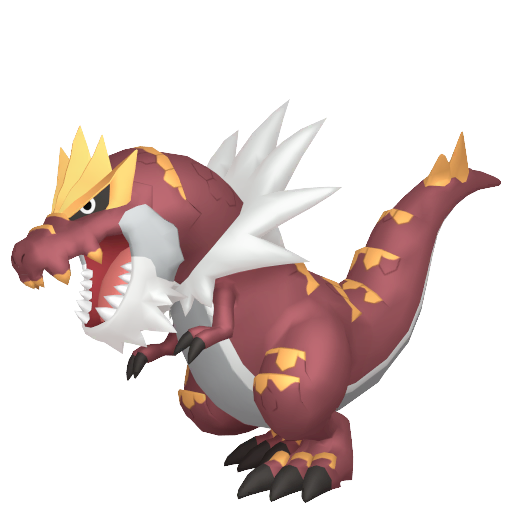 Tyrantrum - Rock/Dragon type Pokemon from Pokemon Sword and Shield with stats, moves, and evolution data