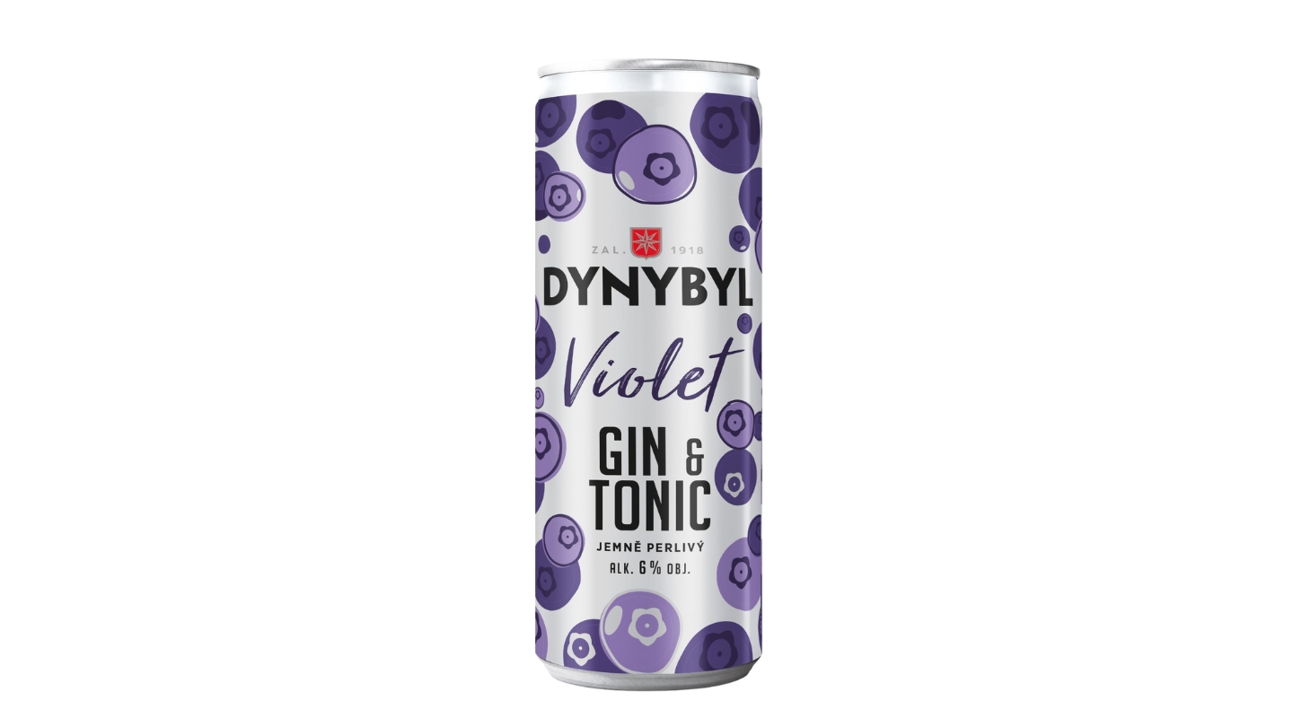 DYNYBIL DRINK - gin and tonic VIOLET