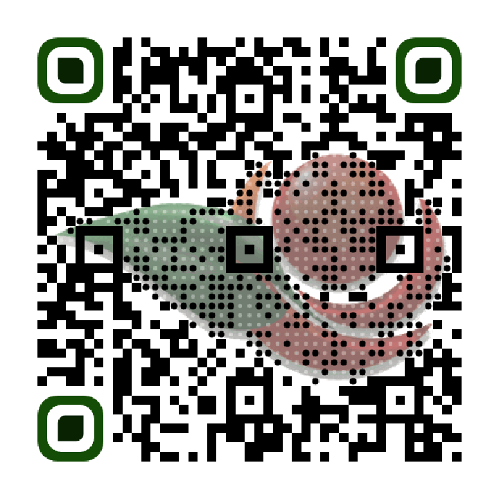 A finished animated QR code example with brand art