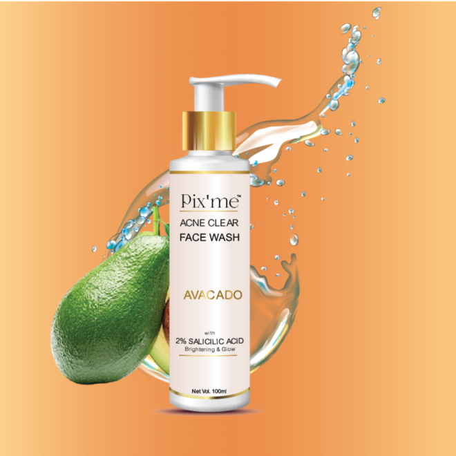 Salicylic Acid with Avocado Face wash for Acne - Pix'me