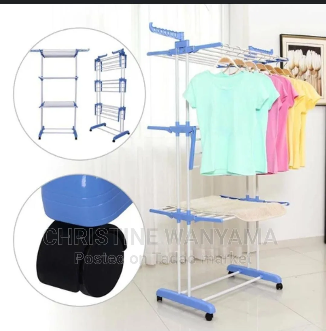 Portable clothes hanger rack 2