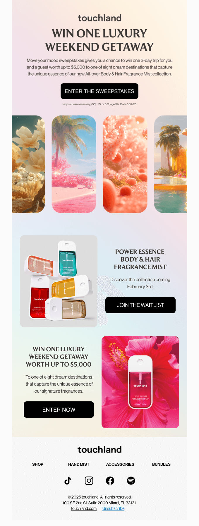 Win One Luxury Weekend Getaway With Power Essence