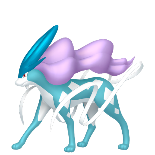 Suicune - Water type Pokemon from Pokemon HeartGold and SoulSilver with stats, moves, and evolution data