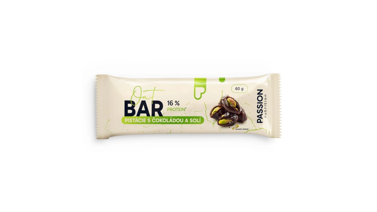 Passion Oat bar Pistácie s čokoládou a solí 60g