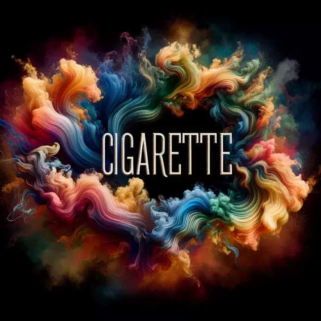 The meaning of Cigarette by Shaya Zamora AI interpretation of Cigarette by Shaya Zamora