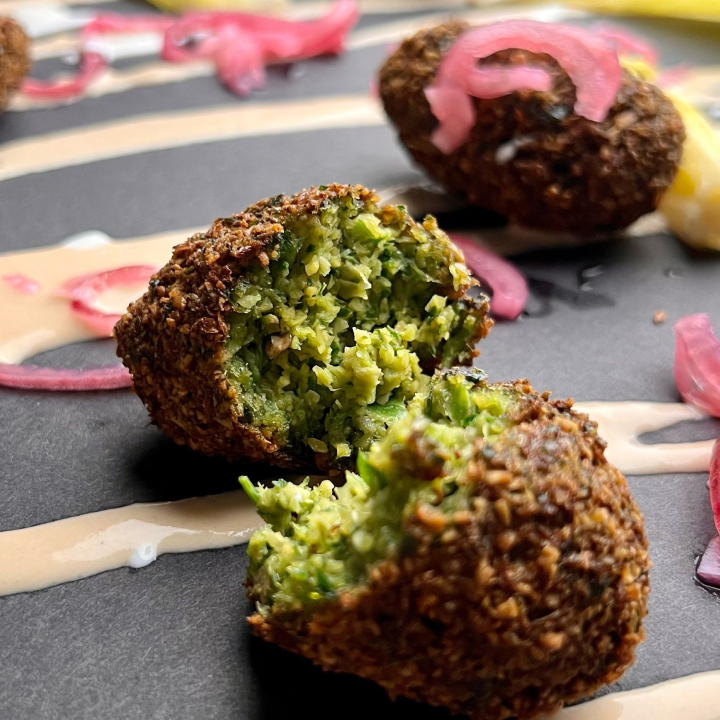 Herb-stuffed Falafel