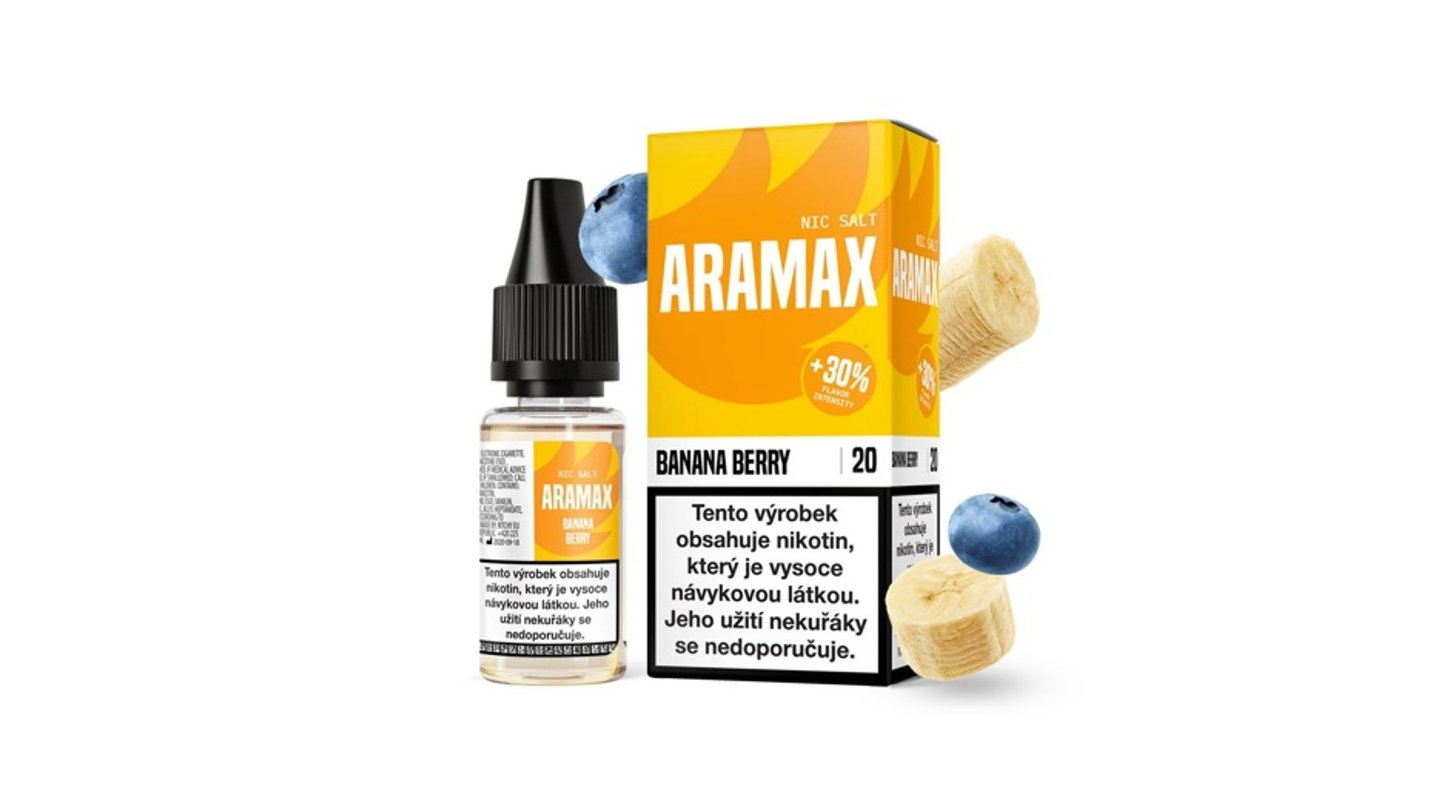 Aramax Salt Banán a bobule 10ml 20mg