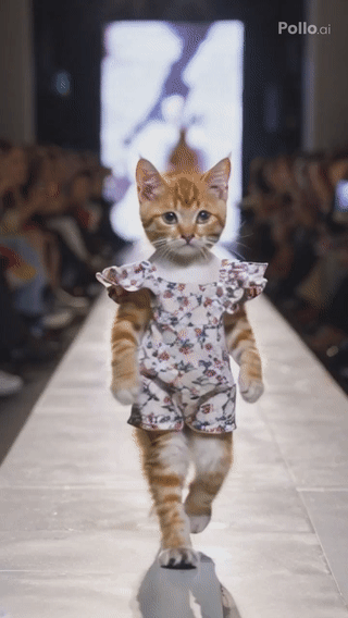 Cat On The Catwalk 
