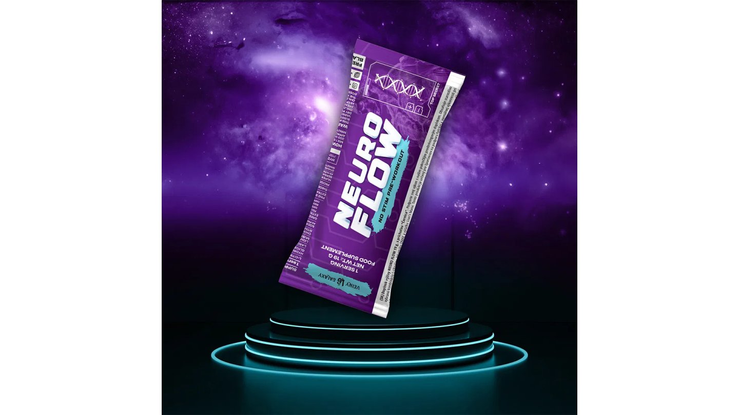 NEURO FLOW (černý rybíz) -vzorek bez kofeinu 19g