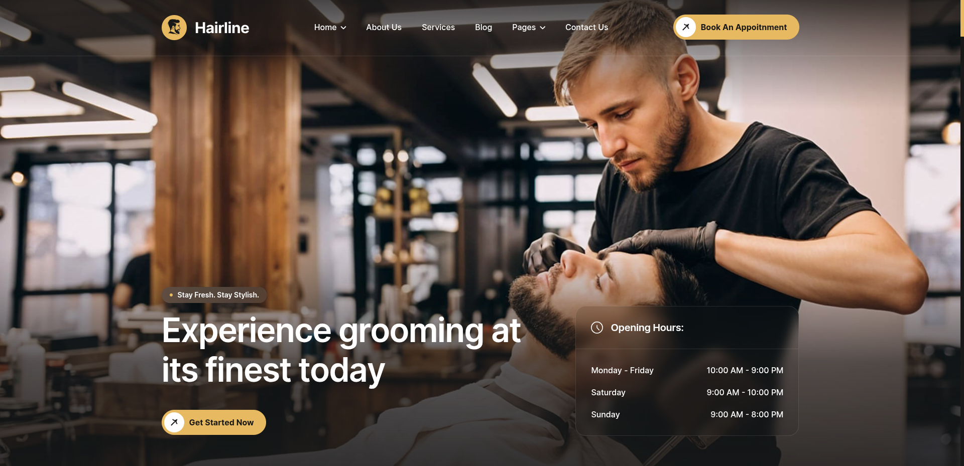 Hairline Barbershop & Hair Salon Project project screenshot 2