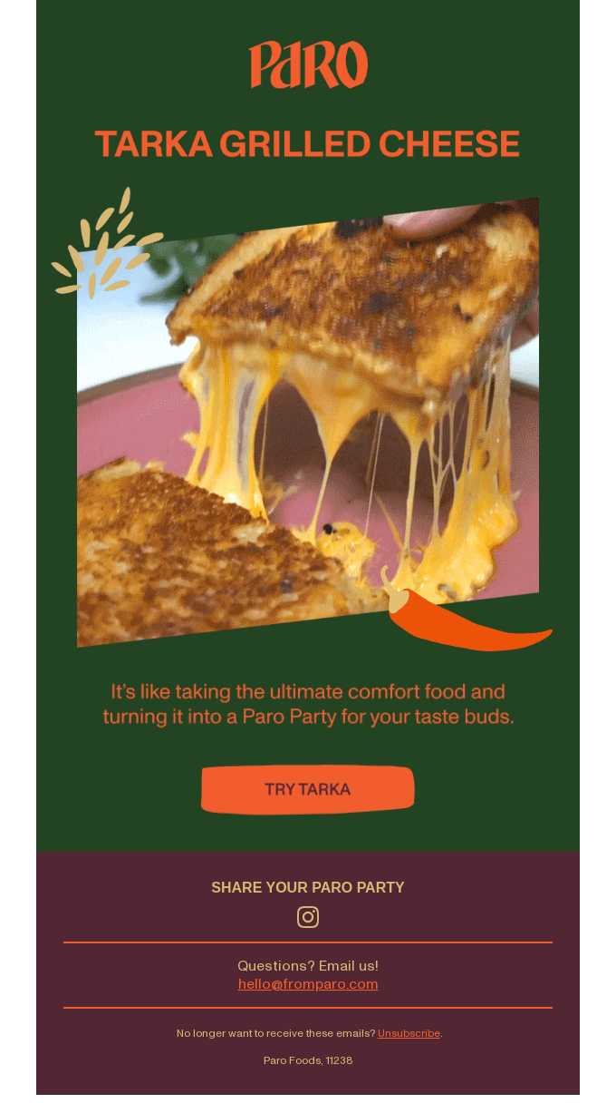Tarka Grilled Cheese