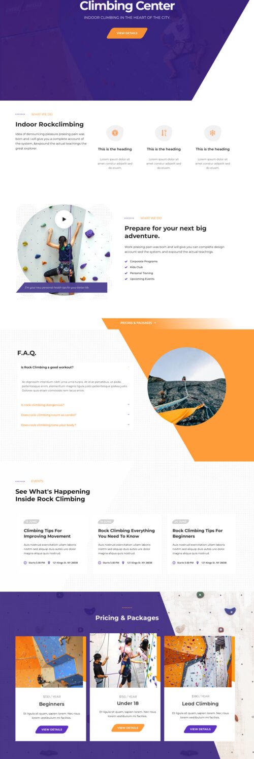 Indoor Rock Climbing Home 2