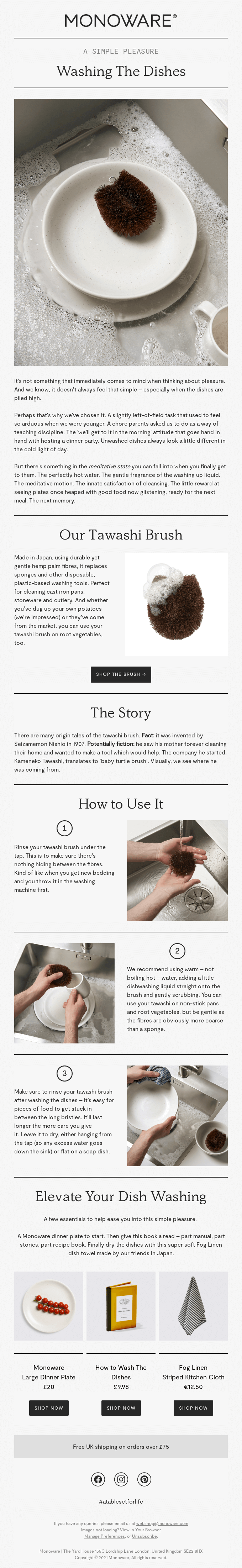 A Simple Pleasure Washing The Dishes