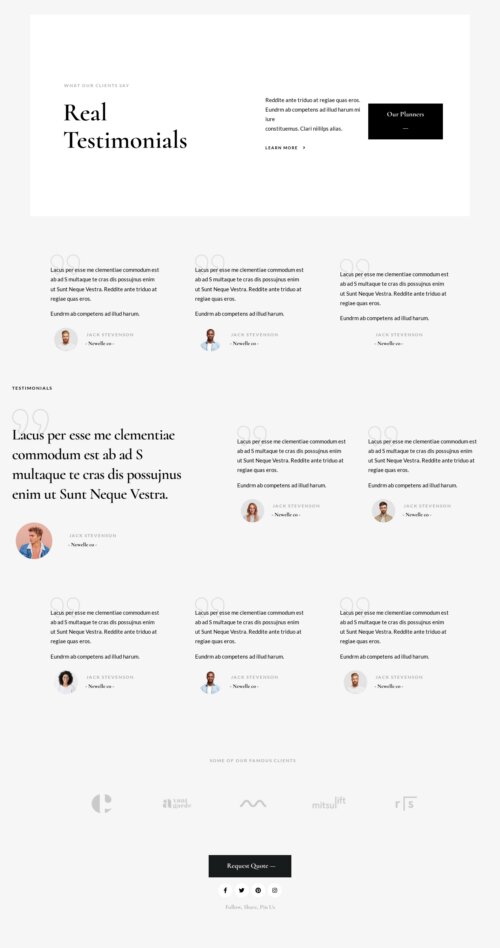 Event Planner Testimonials