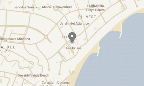 Lokation for Bungalows Las Brisas