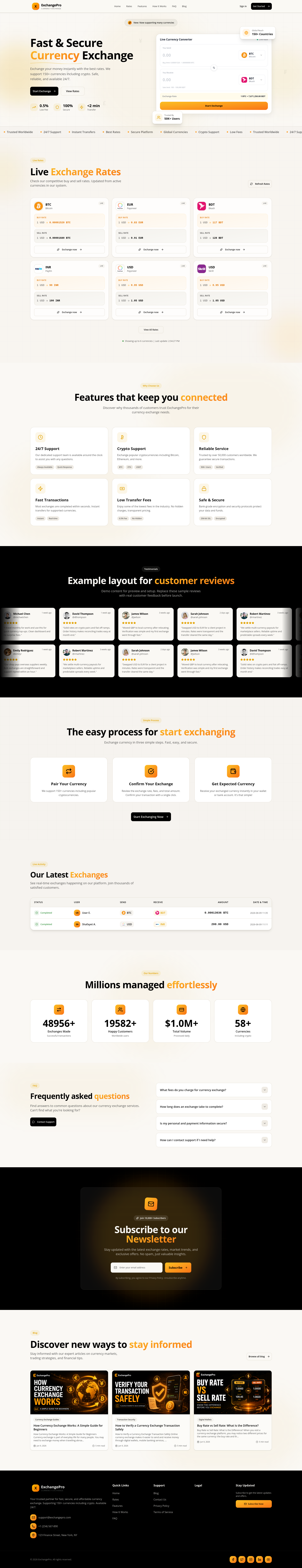 ExchangePro: Multi-Currency Exchange Platform project screenshot 2