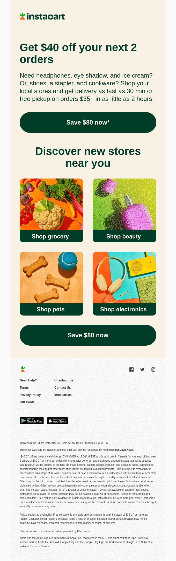 Get 80 Off On More Than Just Groceries