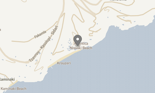 Lokation for Hotel Atlantica Nissaki Beach - Voksenhotel