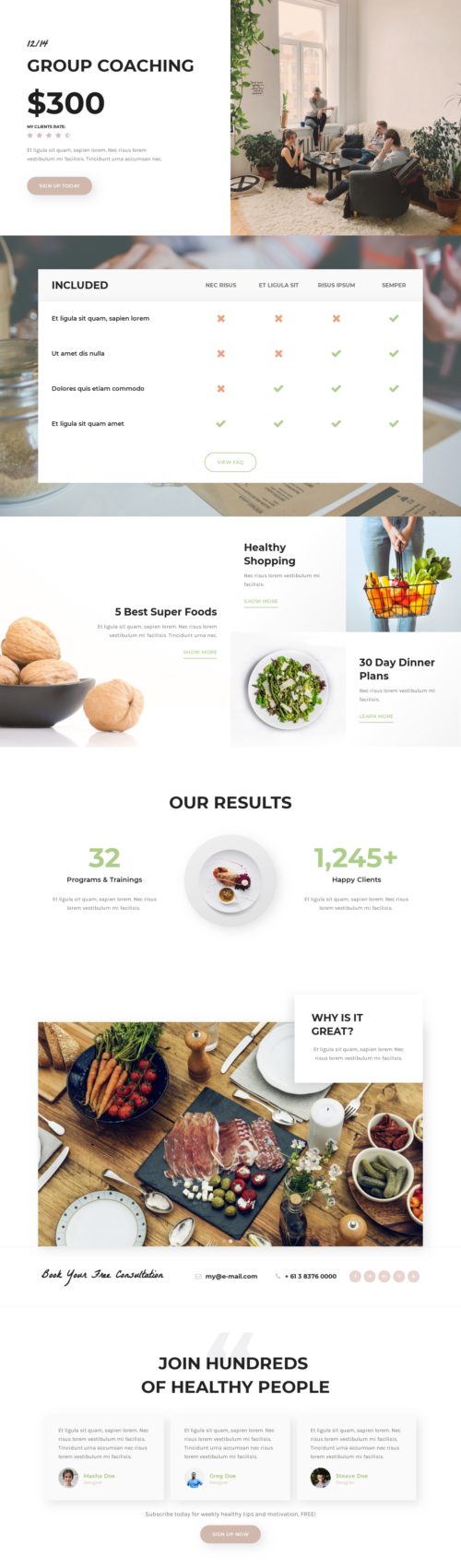 Nutritionist Single Service