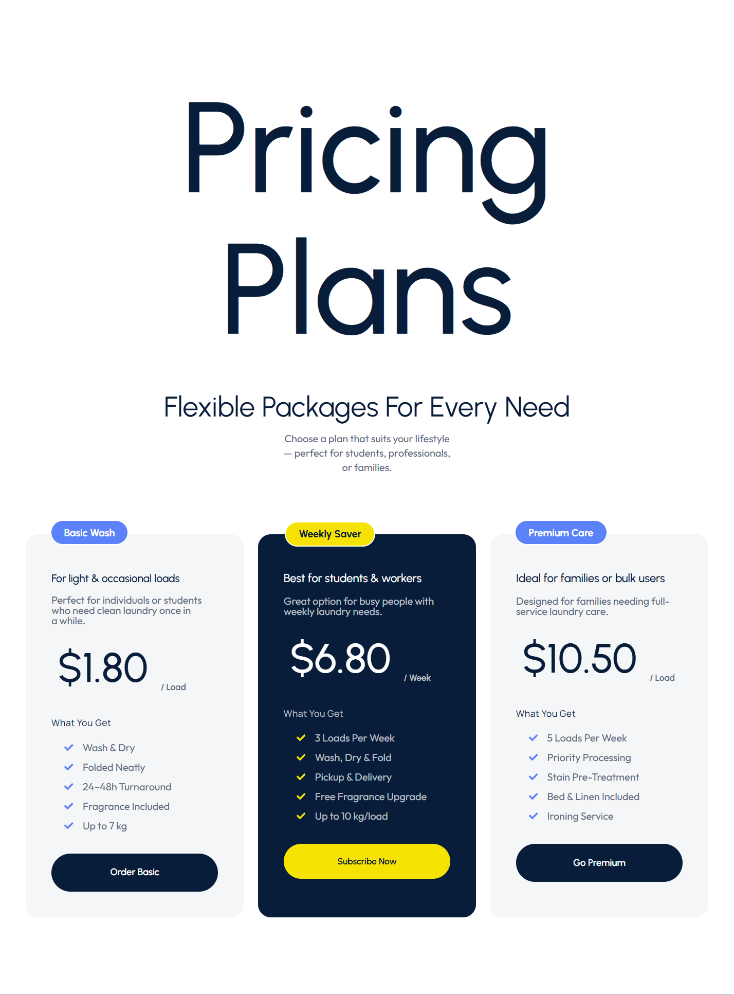 Pricing Plan